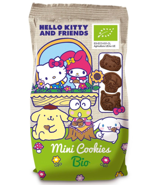 Mini ciastka kakaowe dla dzieci Hello Kitty BIO 100 g