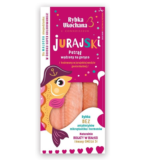 Pstrąg Jurajski filet wędzony na gorąco ( porcja 120-160g) kg