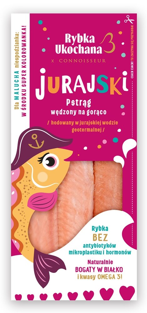 Pstrąg Jurajski filet wędzony na gorąco ( porcja 120-160g) kg