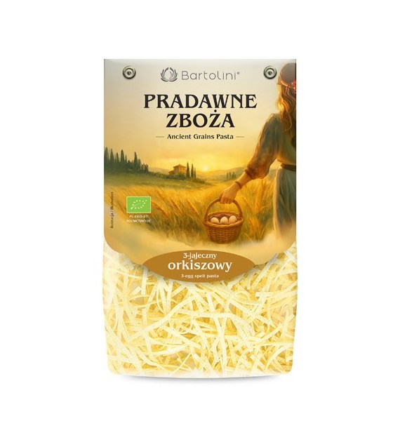 Makaron orkiszowy 3 jajeczny krajanka średnia  BIO 250g