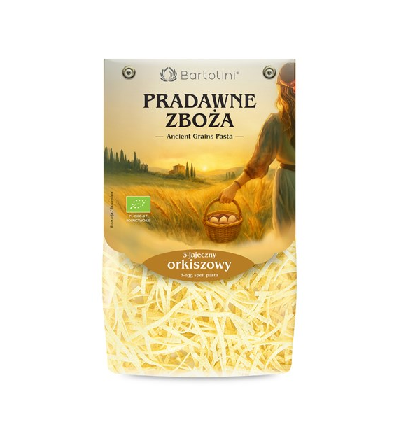 Makaron orkiszowy 3 jajeczny krajanka średnia  BIO 250g
