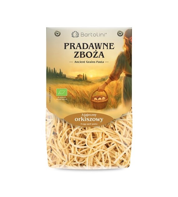 Makaron orkiszowy 3 jajeczny kluska BIO 250g