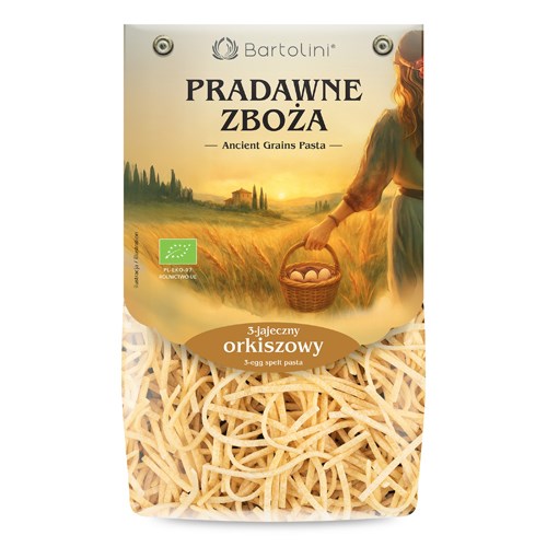 Makaron orkiszowy 3 jajeczny kluska BIO 250g