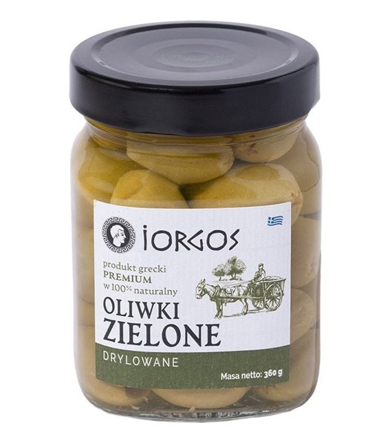 Oliwki zielone drylowane IORGOS PREMIUM 360/180g