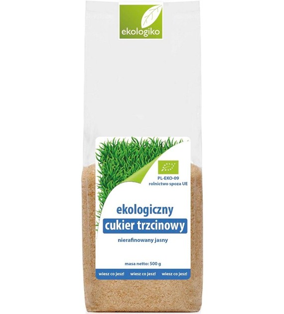 Cukier trzcinowy jasny BIO 500 g