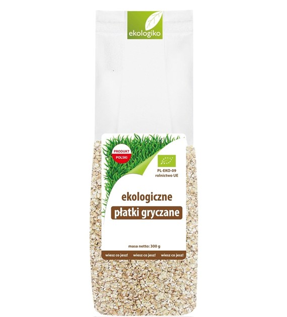 Płatki gryczane nieprażone BIO 300 g