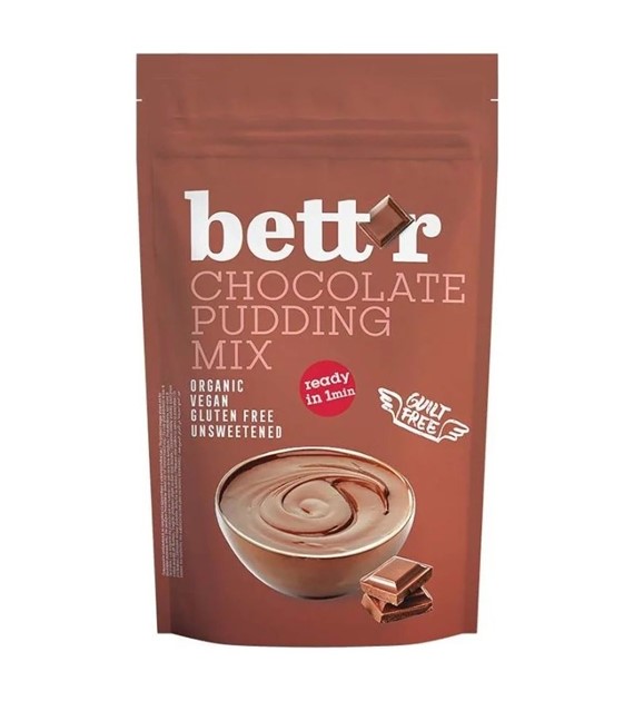 Budyń czekoladowy niesłodzony wegański bezglutenowy BIO 200 g