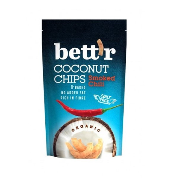 Chipsy kokosowe z chili bezglutenowe BIO 70 g