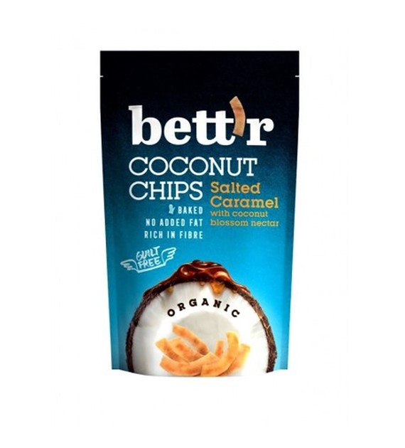 Chipsy kokosowe ze słonym karmelem BIO 70 g