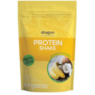 Shake proteinowy banan i kokos, 50% białka z amino kwasami, z erytrytolem, bezglutenowy BIO 450 g