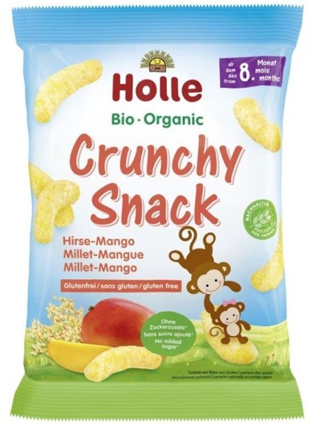 Chrupki jaglane o smaku mango powyżej 8 miesiąca życia BIO 25 g