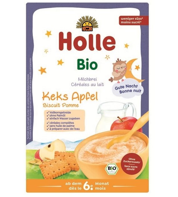 Kaszka mleczna pełnoziarnista ciasteczkowo-jabłkowa od 6 miesiąca życia BIO 250 g