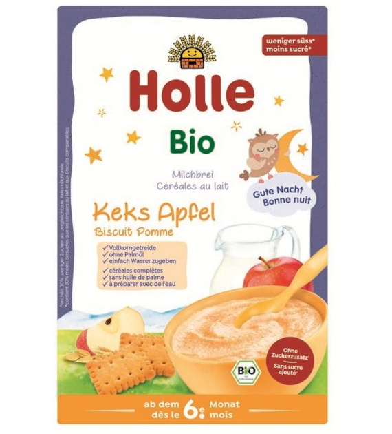 Kaszka mleczna pełnoziarnista ciasteczkowo-jabłkowa od 6 miesiąca życia BIO 250 g