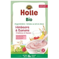 Kaszka ryżowa mleczna na bazie mleka koziego malinowo-bananowa od 6 miesiąca życia BIO 200 g