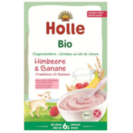 Kaszka ryżowa mleczna na bazie mleka koziego malinowo-bananowa od 6 miesiąca życia BIO 200 g