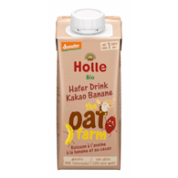Napój owsiany pełnoziarnisty kakaowo-banan, bezglutenowy powyżej 12 miesiąca życia /demeter BIO 200 ml