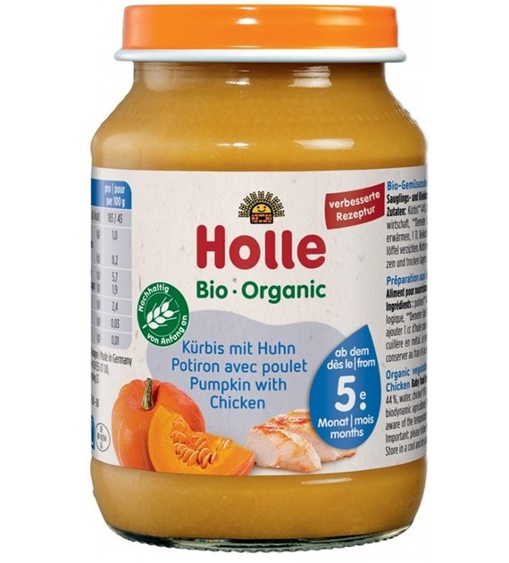 Obiadek dynia z kurczakiem powyżej 5 miesiąca życia BIO 190 g