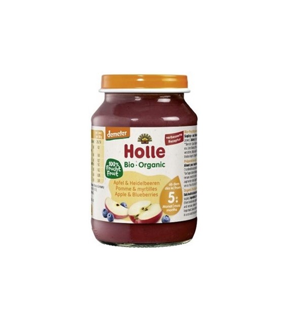 Słoiczek jabłko-borówka od 4 m-ca BIO 190 g