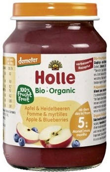 Słoiczek jabłko-borówka od 4 m-ca BIO 190 g