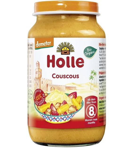 Słoiczek kuskus z warzywami i mięsem z kurczaka od 8 m-ca /demeter BIO 220 g