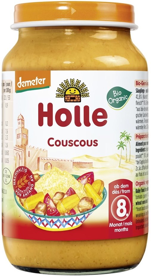 Słoiczek kuskus z warzywami i mięsem z kurczaka od 8 m-ca /demeter BIO 220 g