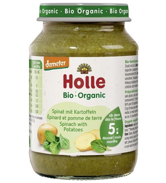 Słoiczek szpinak z ziemniakami od 5 m-ca życia BIO 190 g