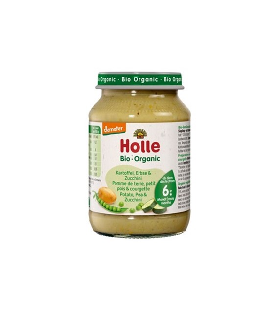 Słoiczek ziemniaki z groszkiem i cukinią od 6 m-ca BIO 190 g