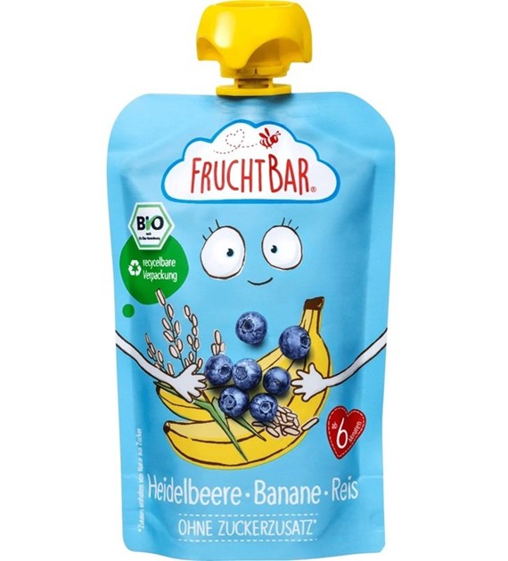 Mus borówka, banan, ryż BIO 100 g