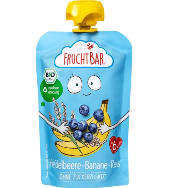 Mus borówka, banan, ryż BIO 100 g