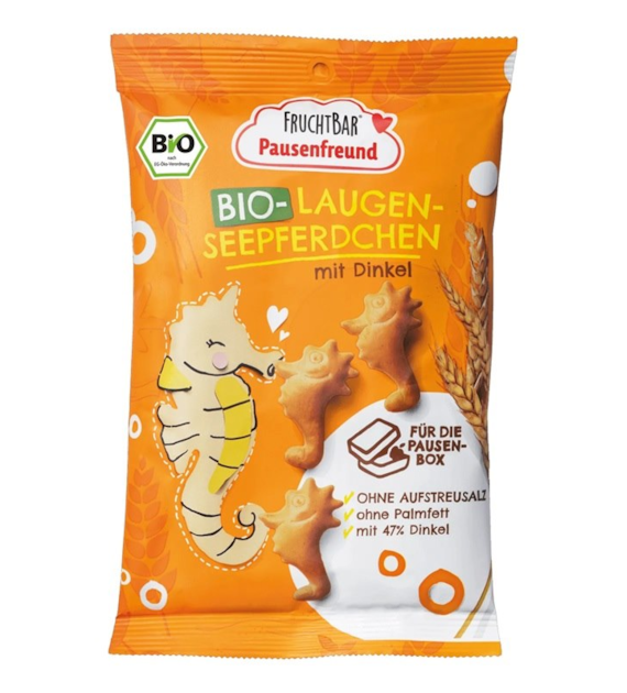 Bułeczki w styl bawarski w kształcie koników morskich, orkiszowe BIO 90 g