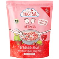 Śniadaniowe chrupki owsiane pełnoziarniste z truskawkami, winogronami i jabłkiem powyżej po 12 miesiącu BIO 125 g