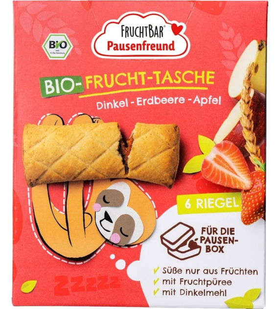 Ciasteczka orkiszowe z nadzieniem owocowym truskawkowo-jabłkowym BIO 6 x 22 g
