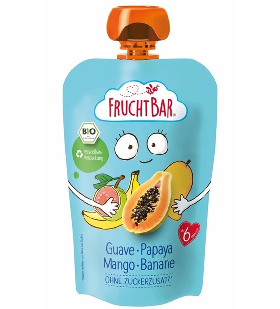 Mus gujawa, papaja, mango, banan BIO 100 g