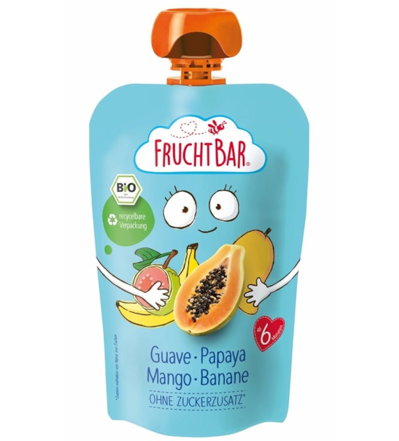 Mus gujawa, papaja, mango, banan BIO 100 g