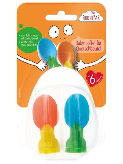 Łyżeczka do przekąsek w tubce 2 sztuki