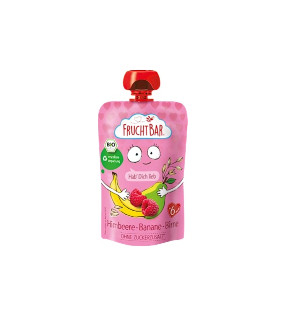 Mus malina, banan, gruszka powyżej 6 miesięcy BIO 100 g