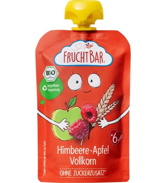 Mus malina, jabłko, zboża BIO 100 g