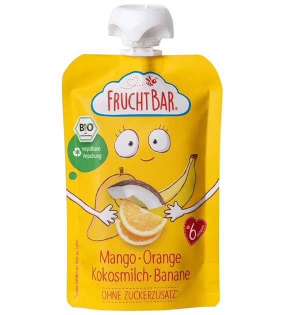 Mus mango, pomarańcz, mleko kokosowe, banan BIO 100 g