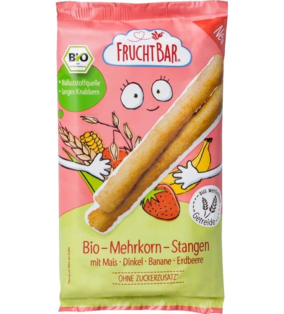 Paluchy wielozbożowe, truskawkowo-bananowe po 8 miesiącu BIO 30 g