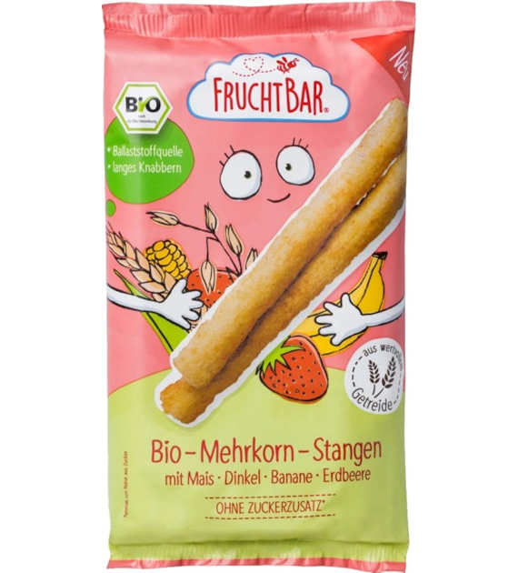 Paluchy wielozbożowe, truskawkowo-bananowe po 8 miesiącu BIO 30 g