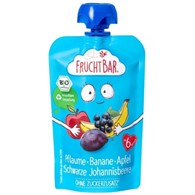 Mus śliwka, banan, jabłko, czarna porzeczka BIO 100 g