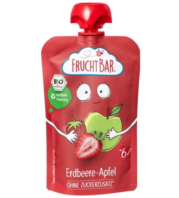Mus truskawka, jabłko BIO 100 g