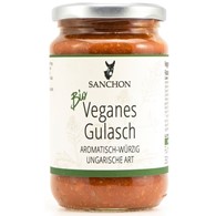 Gulasz wegański z kostką proteinową grochu i bobu BIO 330 ml