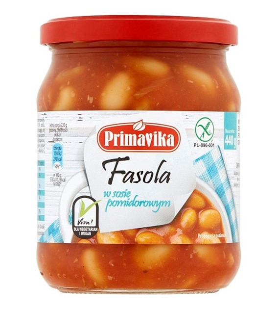 Fasola w sosie pomidorowym 440 g