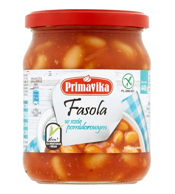 Fasola w sosie pomidorowym 440 g