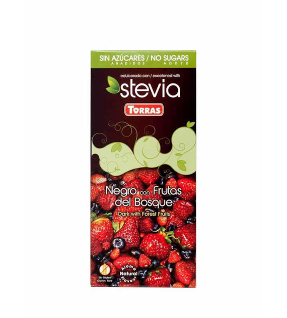 Czekolada gorzka z owocami leśnymi B/C  BEZG. 125 g