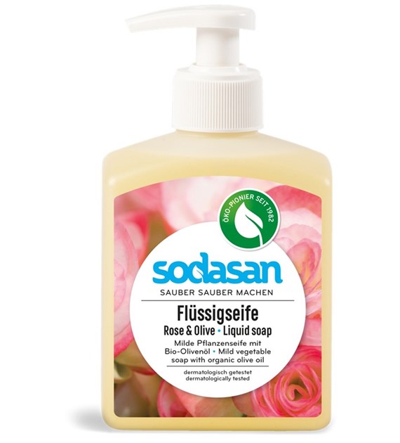 Mydło w płynie różano - oliwkowe BIO 1000 ml
