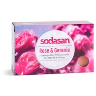 Mydło w kostce róża & pelargonia BIO 100 g