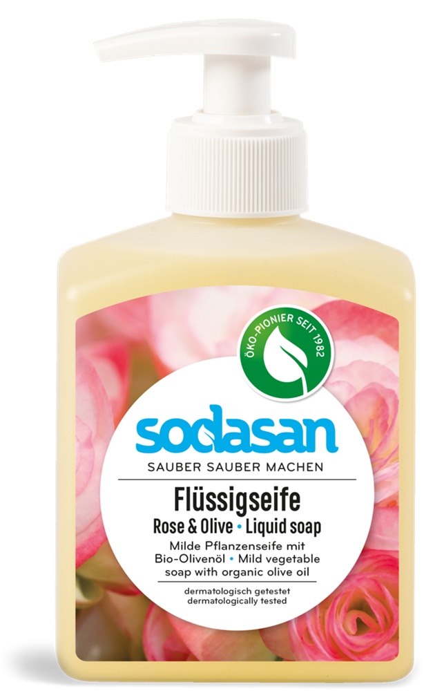 Mydło w płynie różano - oliwkowe (dozownik) BIO 300 ml