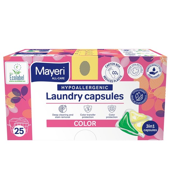 Kapsułki do prania color all-care 3w1 25 szt